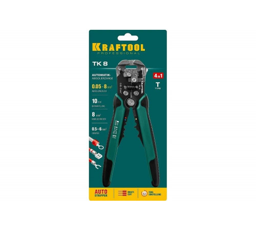 Стриппер KRAFTOOL TK-8 автоматический, многофункциональный, 0.05 - 8 мм2, 22637 Стриппер KRAFTOOL TK-8 автоматический, многофункциональный, 0.05 - 8 мм2, 22637