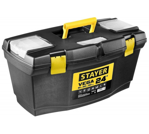 STAYER 610 х 320 х 300 мм (24"), пластиковый, ящик для инструментов VEGA-21 38105-21_z03 STAYER 610 х 320 х 300 мм (24"), пластиковый, ящик для инструментов VEGA-21 38105-21_z03