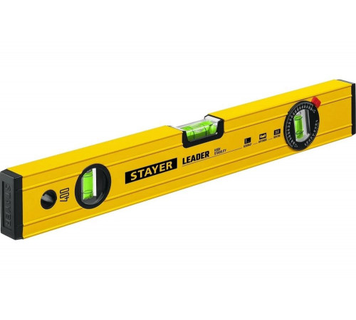 STAYER 400 мм, уровень строительный фрезерованный LEADER 3466-040_z01 STAYER 400 мм, уровень строительный фрезерованный LEADER 3466-040_z01