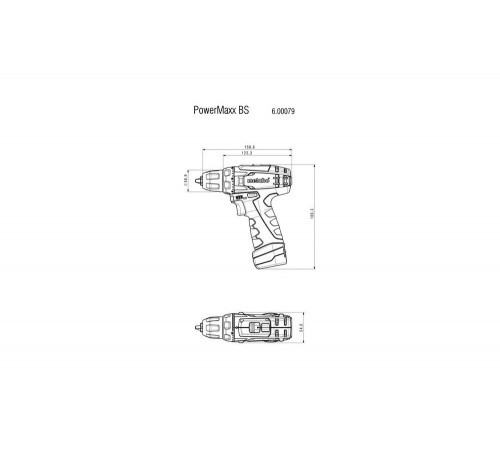 Дрель аккумуляторная METABO PowerMaxx BS (600079550)