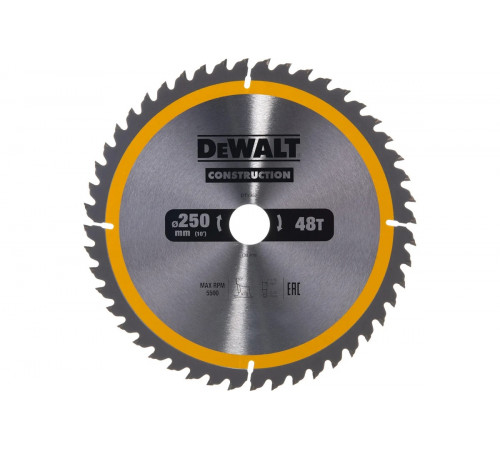 Пильный диск CONSTRUCT (250х30 мм; 48 ATB) DEWALT DT1957