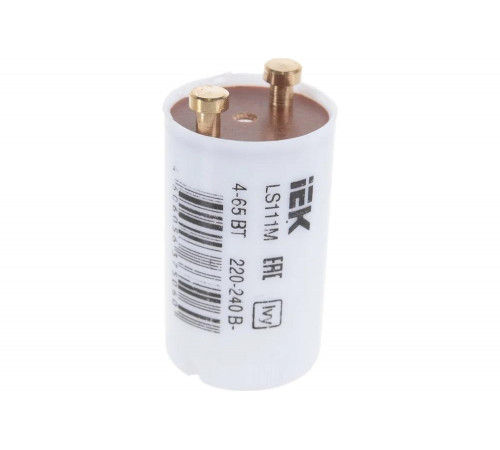 Стартер IEK LS111M 4-65Вт 220-240В LLD111-LS-65 316752 Стартер IEK LS111M 4-65Вт 220-240В LLD111-LS-65 316752