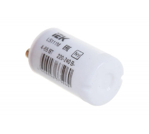Стартер IEK LS111M 4-65Вт 220-240В LLD111-LS-65 316752 Стартер IEK LS111M 4-65Вт 220-240В LLD111-LS-65 316752