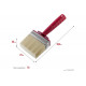 STAYER 3 х 7 см, светлая щетина, пластмассовый корпус, кисть - макловица UNIVERSAL 01824-07