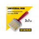STAYER 3 х 7 см, светлая щетина, пластмассовый корпус, кисть - макловица UNIVERSAL 01824-07