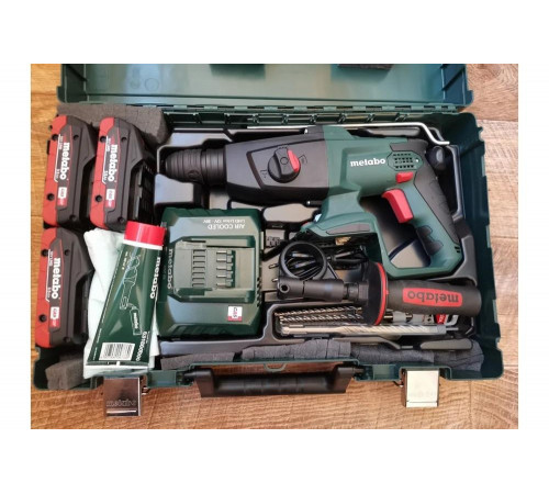 Аккумуляторный перфоратор Metabo KHA 18 LTX + 3.5 Ач LiHD + ЗУ ASC 55 T0332 Аккумуляторный перфоратор Metabo KHA 18 LTX + 3.5 Ач LiHD + ЗУ ASC 55 T0332