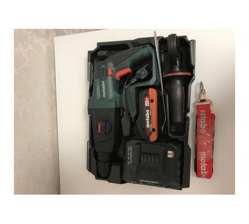 Аккумуляторный перфоратор Metabo KHA 18 LTX + 3.5 Ач LiHD + ЗУ ASC 55 T0332 Аккумуляторный перфоратор Metabo KHA 18 LTX + 3.5 Ач LiHD + ЗУ ASC 55 T0332