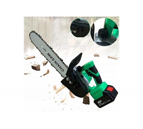 Аккумуляторная цепная пила Zitrek GreenSaw 20 PRO 20 В, 4 Ач, Li-ion аккумуляторы 2 шт, зарядное устройство 082-1852 Аккумуляторная цепная пила Zitrek GreenSaw 20 PRO 20 В, 4 Ач, Li-ion аккумуляторы 2 шт, зарядное устройство 082-1852