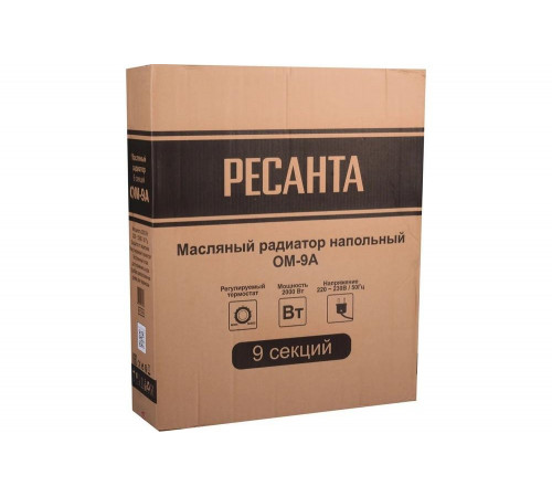 Масляный радиатор Ресанта ОМ-9А Масляный радиатор Ресанта ОМ-9А