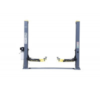 Двухстоечный подъемник KraftWell г/п 4000 кг., электрогидравлический, высота 2800 мм., сеть 380 В, цвет серый, упр. стопорами на 2-х колоннах KRW4DLM