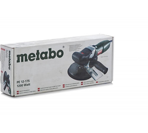 Полировальная шлифмашина Metabo PE 12-175 602175000 Полировальная шлифмашина Metabo PE 12-175 602175000
