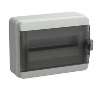 Корпус пластиковый IEK TEKFOR КМПн-12 IP65 черная прозрачная дверь TF5-KP72-N-12-65-K03-K02