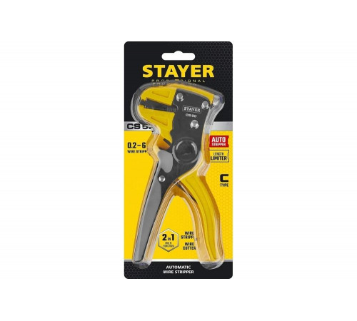 Автоматический стриппер STAYER Professional CS-50 0.2 - 6 мм2 22636_z01 Автоматический стриппер STAYER Professional CS-50 0.2 - 6 мм2 22636_z01