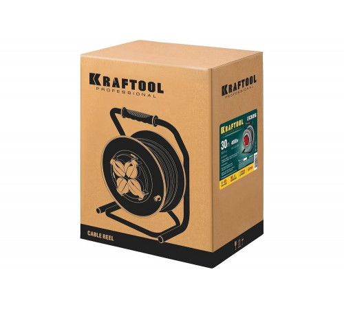 KRAFTOOL K-325, КГ 3х2.5 30м 4000Вт IP44, Силовой удлинитель на стальной катушке (55086-30) KRAFTOOL K-325, КГ 3х2.5 30м 4000Вт IP44, Силовой удлинитель на стальной катушке (55086-30)