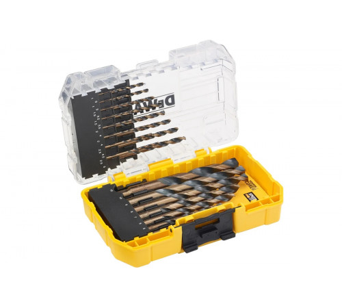Набор сверл Dewalt DT70729, Black&Gold по металлу, 1-12 мм, 23 шт DT70729-QZ