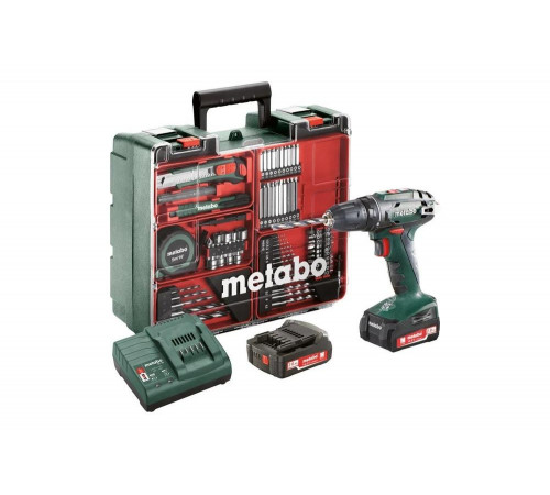 Аккумуляторная дрель Metabo BS 14.4 с набором оснастки 602206880 Аккумуляторная дрель Metabo BS 14.4 с набором оснастки 602206880
