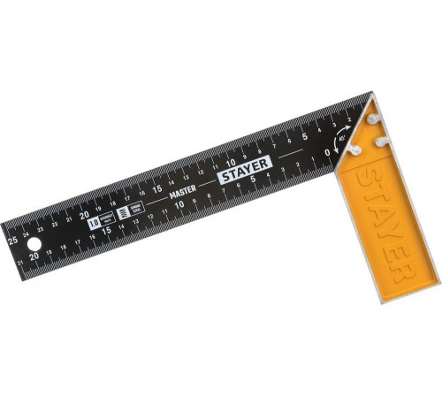 STAYER 250 мм, столярный угольник со стальным полотном 3430-25_z02 STAYER 250 мм, столярный угольник со стальным полотном 3430-25_z02