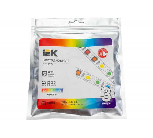 IEK LSR-5050RGB30-7: яркая светодиодная лента для впечатляющих эффектов IEK LSR-5050RGB30-7: яркая светодиодная лента для впечатляющих эффектов