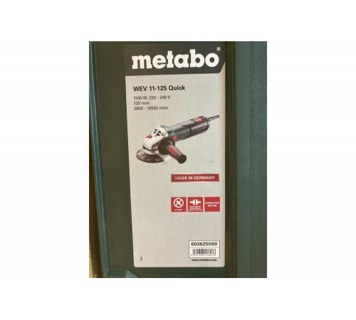 УШМ (болгарка) METABO WEV 11-125 Quick (603625500) УШМ (болгарка) METABO WEV 11-125 Quick (603625500)