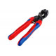 Бокорезы для реза мягкого металла и пластика Knipex губки 20°,пружина, 200 мм, 2-комп ручки KN-7262200