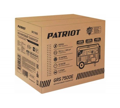 Бензиновый генератор PATRIOT GRS 7500E 476102288