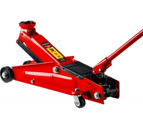 Подкатной домкрат с увеличенным подъемом STAYER Red Force R-33 3т, 135-410мм 43151-3 Подкатной домкрат с увеличенным подъемом STAYER Red Force R-33 3т, 135-410мм 43151-3