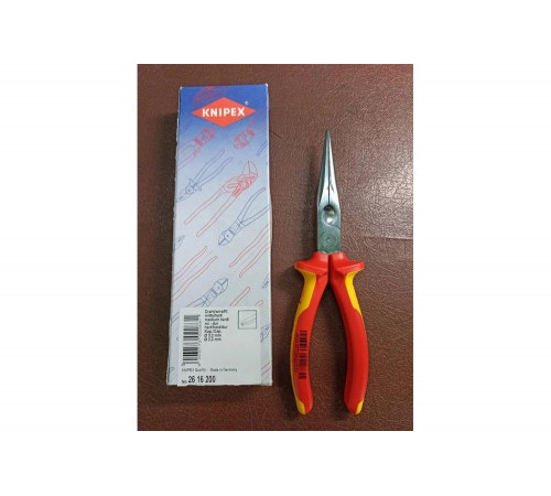 Длинногубцы с резцом KNIPEX KN-2616200 Длинногубцы с резцом KNIPEX KN-2616200