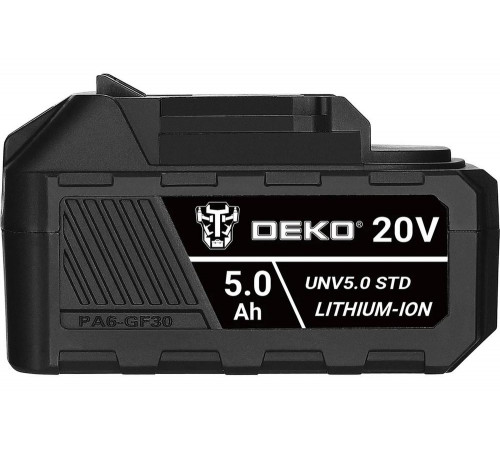 Аккумулятор DEKO UNV5.0 STD, Li-ion, 20В, 5.0Аxч 063-4495 Аккумулятор DEKO UNV5.0 STD, Li-ion, 20В, 5.0Аxч 063-4495