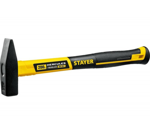STAYER 200 г, с фиберглассовой рукояткой, молоток слесарный Hercules 20050-02_z02