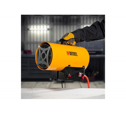 Газовая тепловая пушка Denzel GHG-15, 15 кВт, 500 м3/ч, пропан-бутан 96477