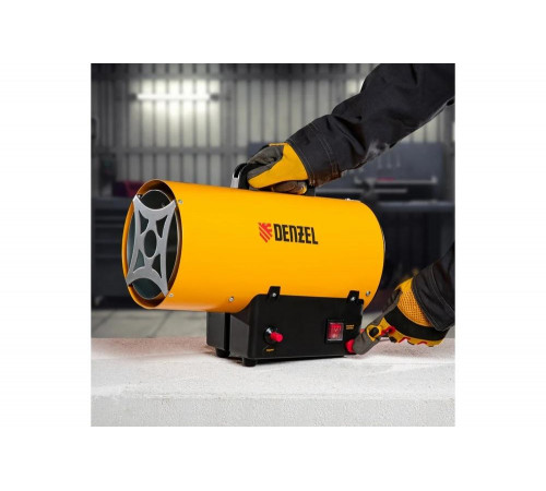 Газовая тепловая пушка Denzel GHG-15, 15 кВт, 500 м3/ч, пропан-бутан 96477