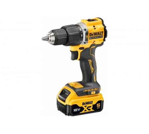 Аккумуляторная ударная дрель-шуруповерт DEWALT 18 В, 1650 об/мин, 28050 уд/мин, с 2 АКБ 5 Ач и ЗУ, в кейсе TSTAK DCD100YP2T