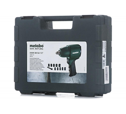 Гайковерт пневматический ударный METABO DSSW 360 Set (604118500)