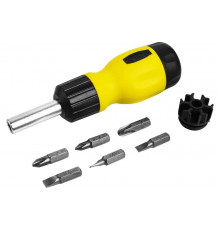 Реверсивная отвертка с набором бит DEKO 6 в 1  BS7 065-0599