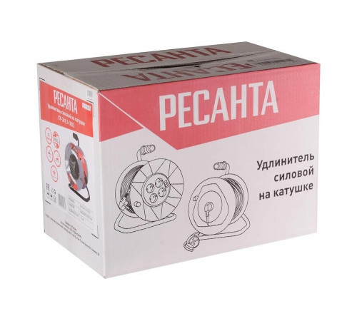Силовой удлинитель Ресанта  СУ-3x1,5-30/2