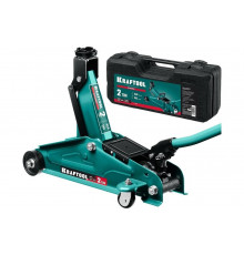 Подкатной домкрат для легковых а/м KRAFTOOL stark 2т, 135-340мм в кейсе 43453-2-K