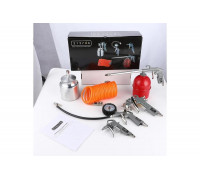 Набор пневмоинструмента Zitrek 5PCS-1 5 предметов краскораспылитель с нижним бачком 018-1087