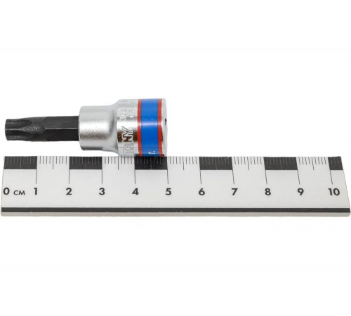 Торцевая насадка 3/8, Torx, T45, L = 50 мм, с отверстием KING TONY 302745 Торцевая насадка 3/8, Torx, T45, L = 50 мм, с отверстием KING TONY 302745