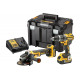 Ударная дрель-шуруповерт DCD796 + углошлифмашина DCG405 DEWALT 2 батареи DCB184 5.0Ah, зарядное устройство DCB115, чемодан TSTAK VI DCK2080P2T-QW