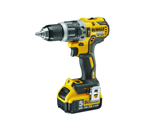 Ударная дрель-шуруповерт DCD796 + углошлифмашина DCG405 DEWALT 2 батареи DCB184 5.0Ah, зарядное устройство DCB115, чемодан TSTAK VI DCK2080P2T-QW
