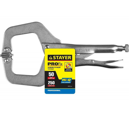 STAYER 250 мм, CrV, зажим ручной точечный 22476_z01 Professional