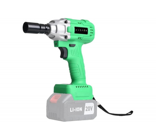 Гайковерт аккумуляторный бесщеточный ударный Zitrek Crusher 20-Li (20В, Li-ion 2x6.0Ач, з/у, кейс) 063-4372