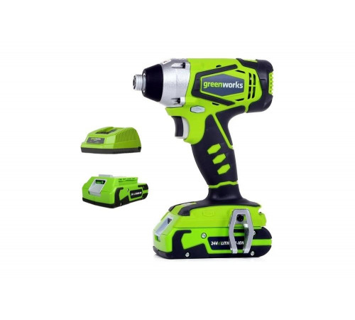 Аккумуляторная импульсная отвертка Greenworks G24IDK2 32047a