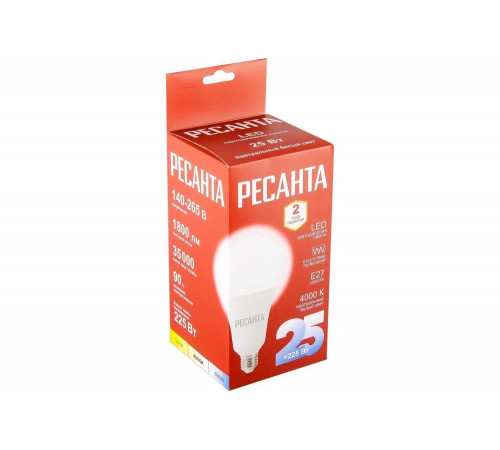 Светодиодная лампа Ресанта LL-R-A95-25W-230-4K-E27 Светодиодная лампа Ресанта LL-R-A95-25W-230-4K-E27