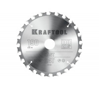 Диск пильный по дереву KRAFTOOL Fast 190x30 мм, 24Т 36950-190-30