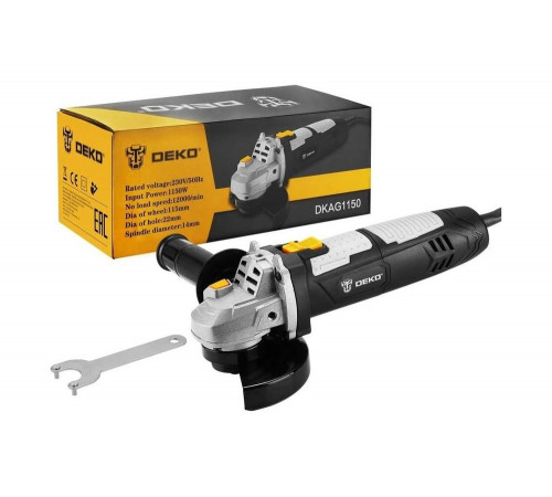 Угловая сетевая шлифмашина DEKO DKAG1150063-2205 063-2205 Угловая сетевая шлифмашина DEKO DKAG1150063-2205 063-2205