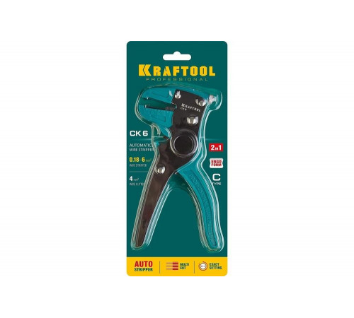KRAFTOOL 0.18-6 мм², 2-в-1 стриппер автоматический CK-6 22630 Professional