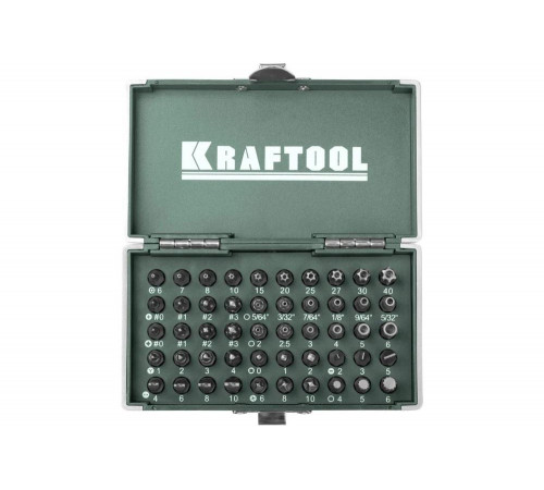KRAFTOOL 50 шт., Cr-V, набор бит X-Drive 26065-H50 KRAFTOOL 50 шт., Cr-V, набор бит X-Drive 26065-H50