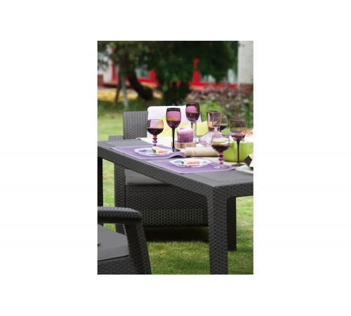 Комплект мебели Keter Corfu fiesta set графит 223216 Комплект мебели Keter Corfu fiesta set графит 223216
