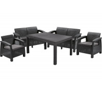 Комплект мебели Keter Corfu fiesta set графит 223216